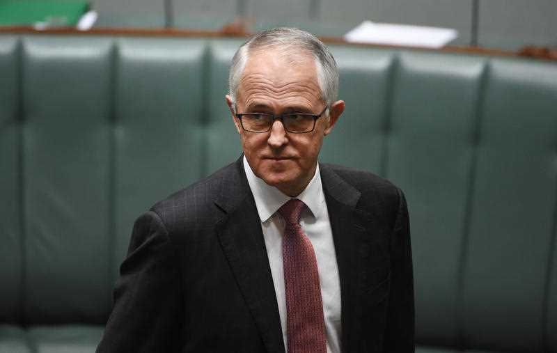 PM Turnbull in parliament announcing his bill for changes to the RDA 18C
