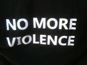 No more violence logo