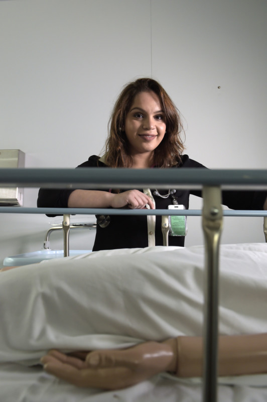 Banok Rind student nurse bedside