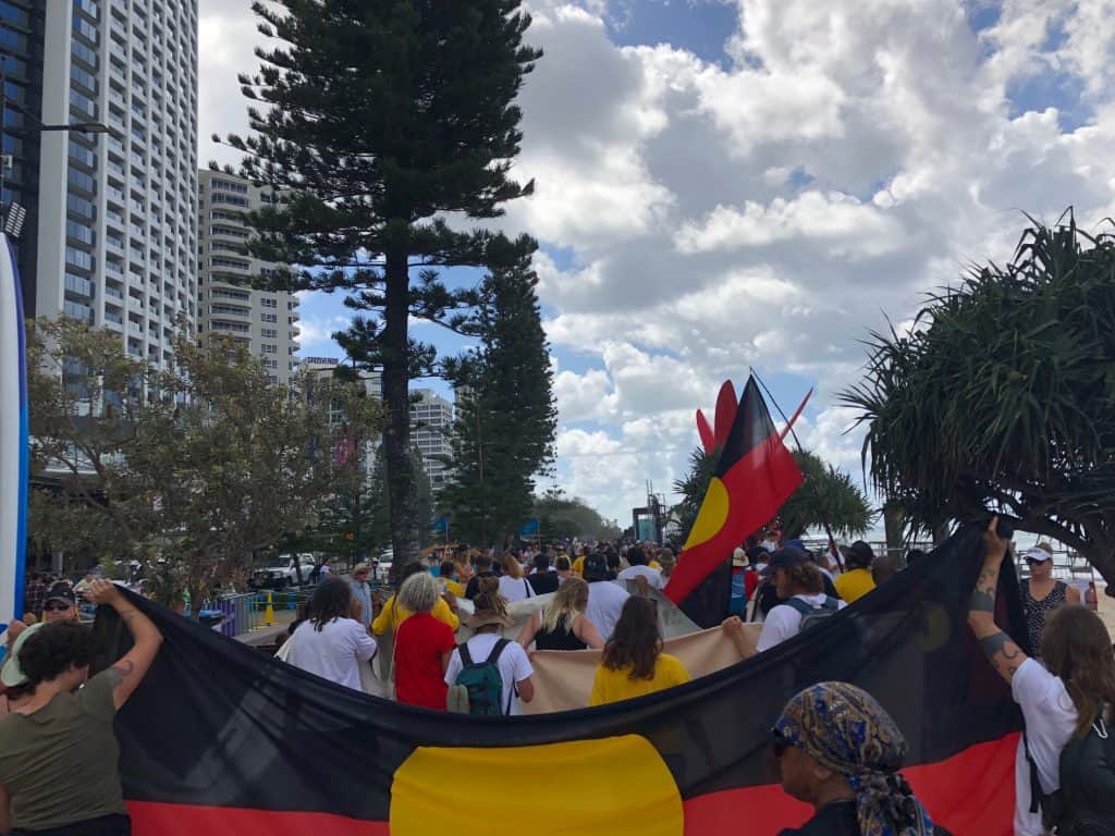 Gold Coast Stolenwealth Games protest